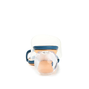 JULY GLOBE HEELS IN VEGAN LEATHER - Blue