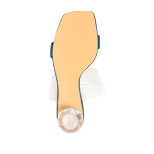 JULY GLOBE HEELS IN FAUX LEATHER