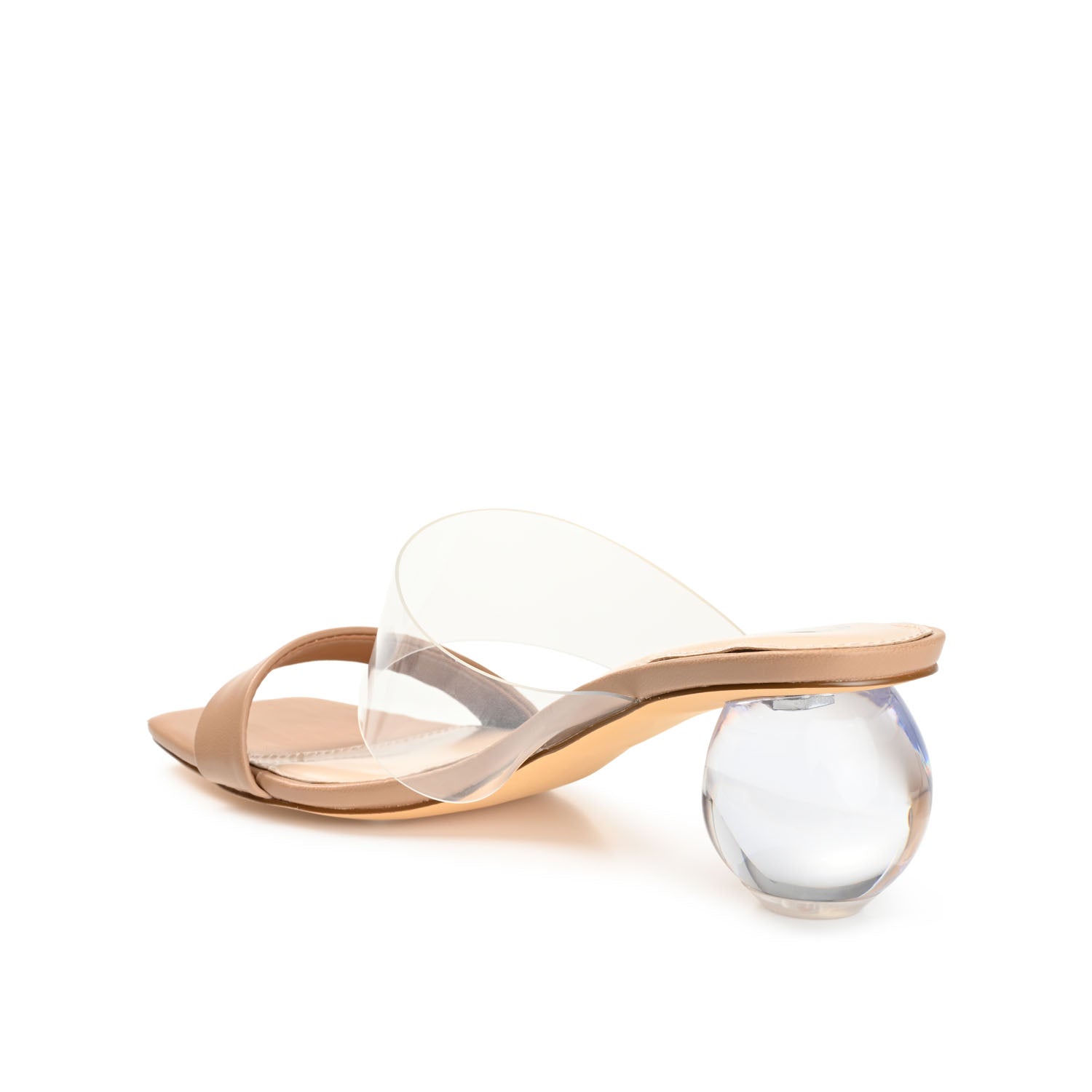 JULY GLOBE HEELS IN VEGAN LEATHER - Tan