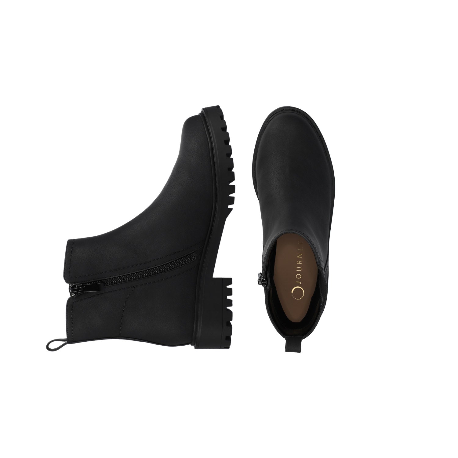 JUNNAH CHELSEA BOOTS IN WIDE - Vintage Black