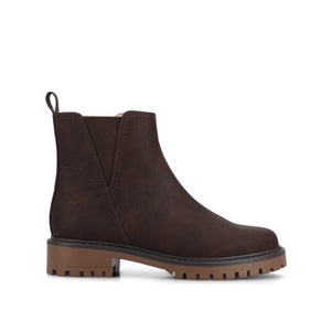 JUNNAH CHELSEA BOOTS IN WIDE - Vintage Chocolate