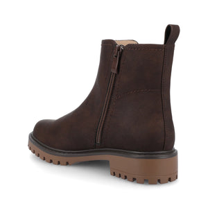 JUNNAH CHELSEA BOOTS IN WIDE - Vintage Chocolate