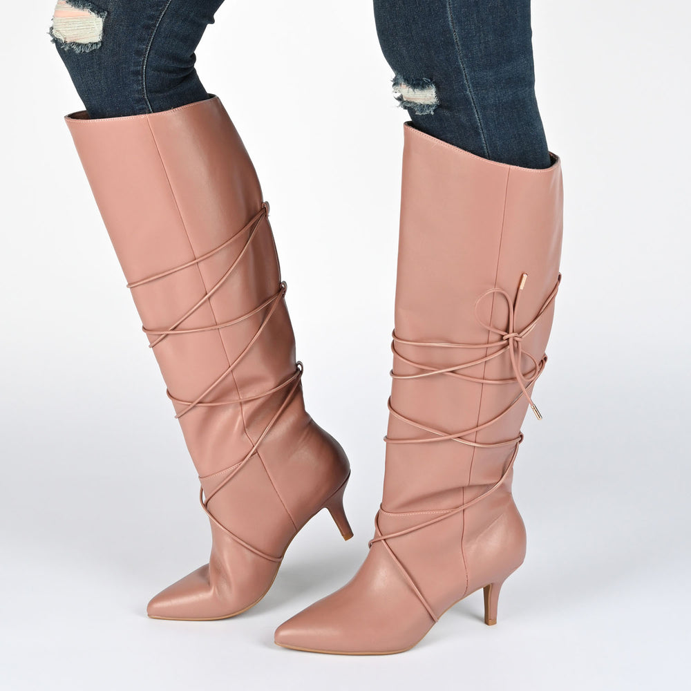 KAAVIA HEELED BOOTS IN FAUX LEATHER