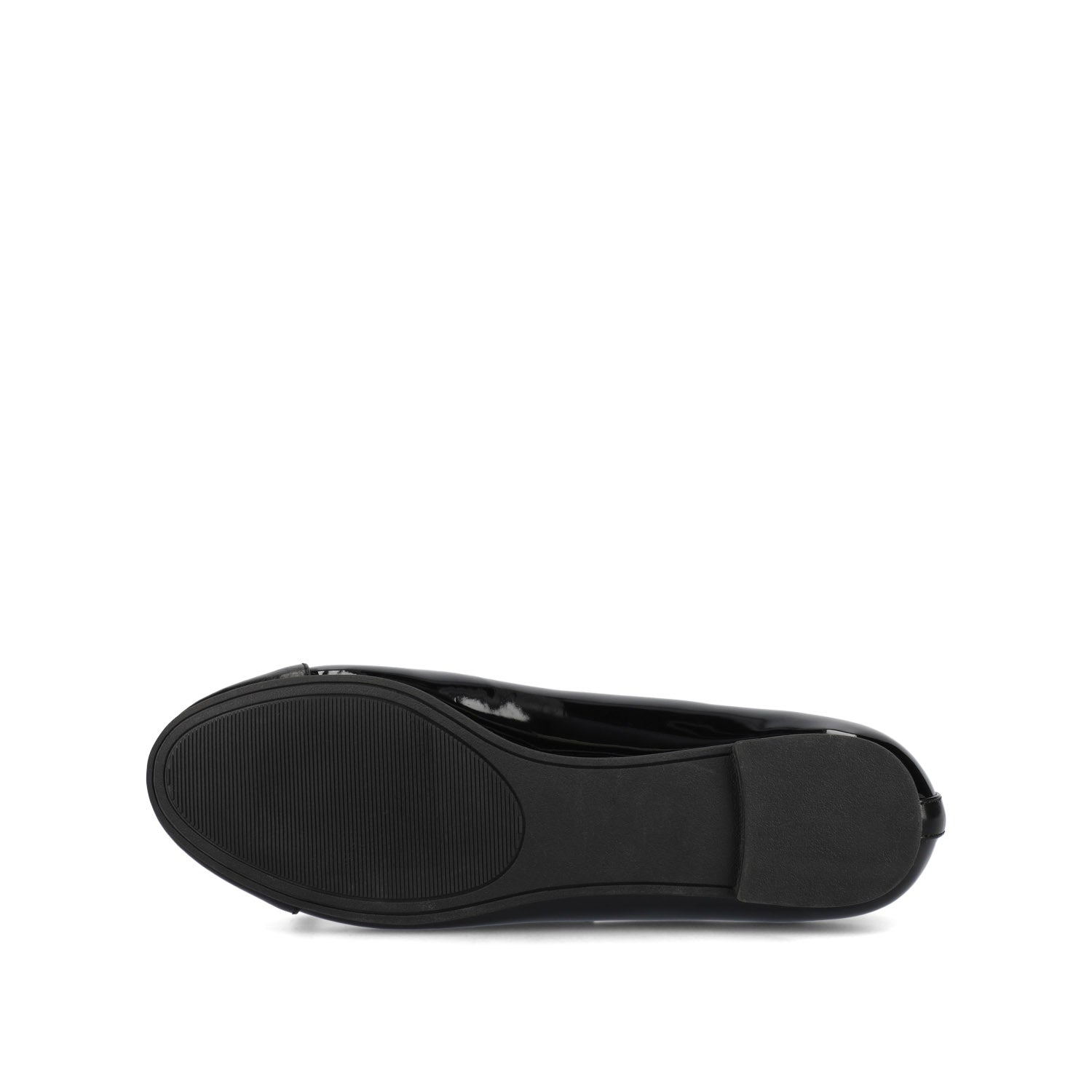 KAIAH CAPTOE BALLET FLATS IN VEGAN LEATHER - Black Patent