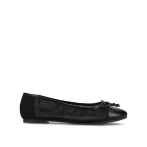 KAIAH CAPTOE BALLET FLATS - Black Mesh
