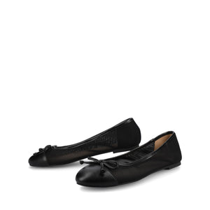 KAIAH CAPTOE BALLET FLATS - Black Mesh