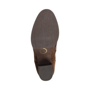 KAISON THIGH HIGH BOOTS IN X-WIDE CALF - Chocolate Suede