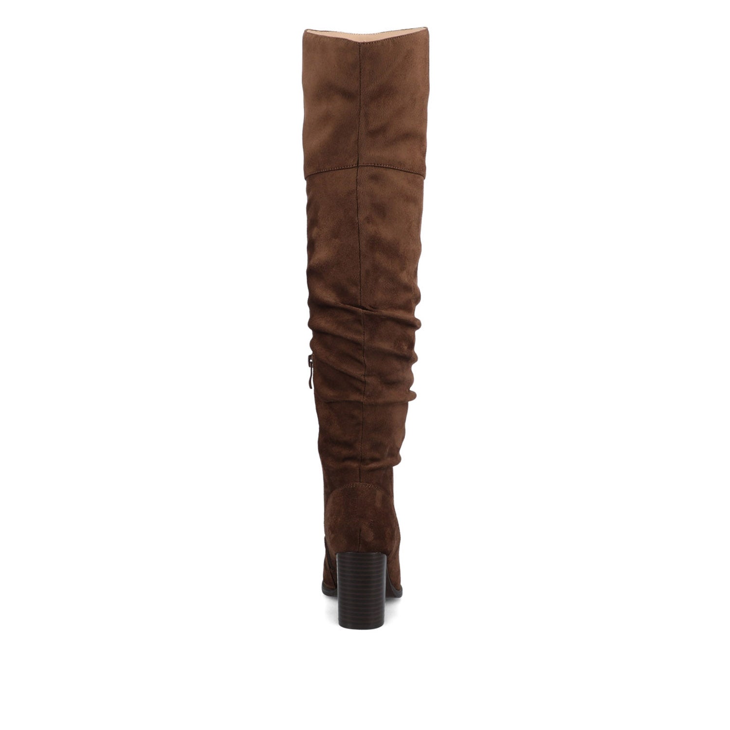 KAISON THIGH HIGH BOOTS IN FAUX SUEDE
