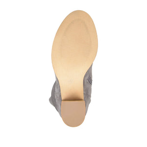 KAISON BOOTS IN WIDE WIDTH & CALF - Grey Faux Suede