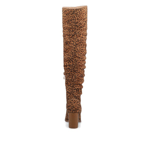 KAISON THIGH HIGH BOOTS IN FAUX SUEDE
