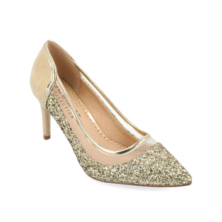 KALANI STILETTO HEELS IN GLITTER MATERIAL