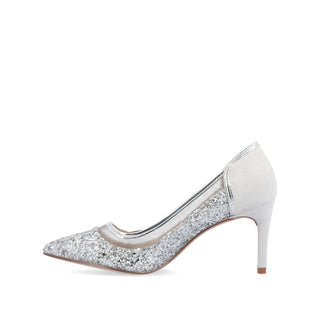 KALANI STILETTO HEELS IN GLITTER MATERIAL