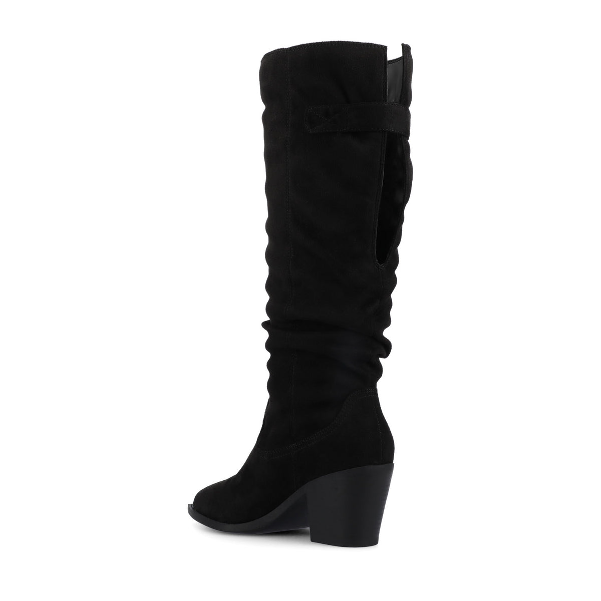 KALEAH KNEE HIGH SLOUCHY BOOT IN EXTRA WIDE CALF - Black