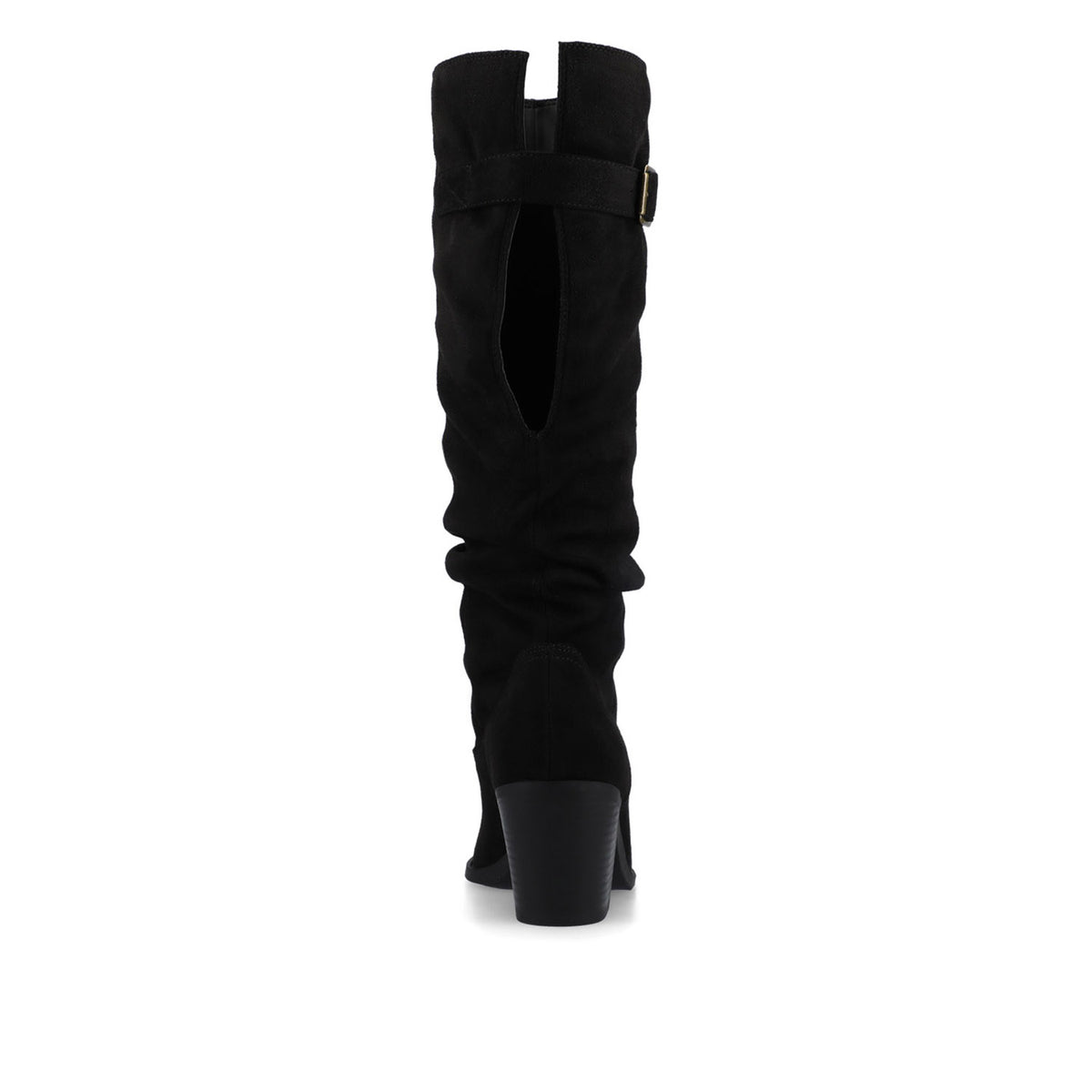 KALEAH KNEE HIGH SLOUCHY BOOT IN EXTRA WIDE CALF - Black