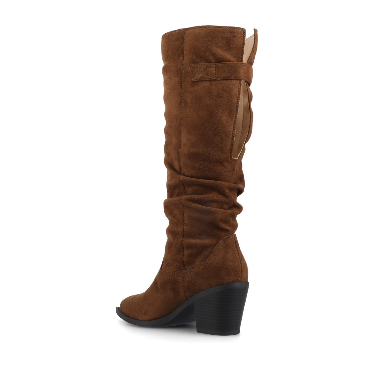 KALEAH KNEE HIGH SLOUCHY BOOT IN EXTRA WIDE CALF - Brown