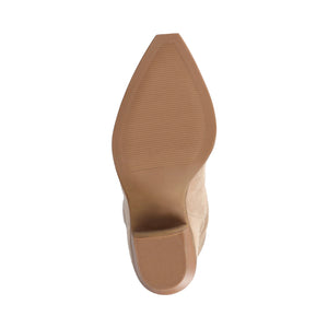 KALEAH KNEE HIGH SLOUCHY BOOT IN WIDE CALF - Taupe