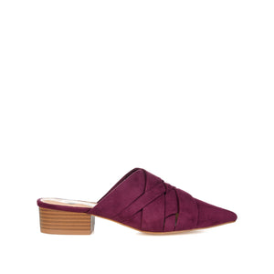 KALIDA MULE FLATS IN FAUX SUEDE - Purple