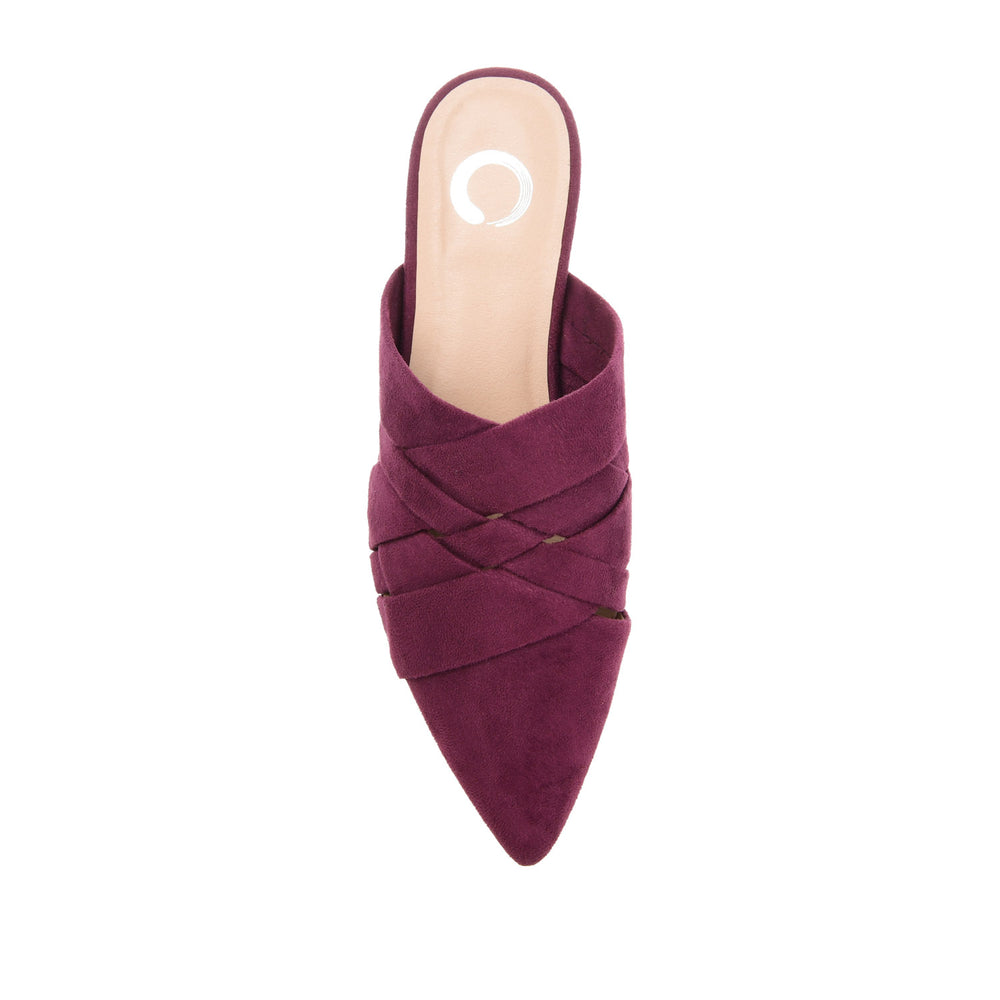 KALIDA MULE FLATS IN FAUX SUEDE