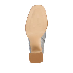 KALINDI LACE-UP BOOTIES IN WIDE - Grey PU