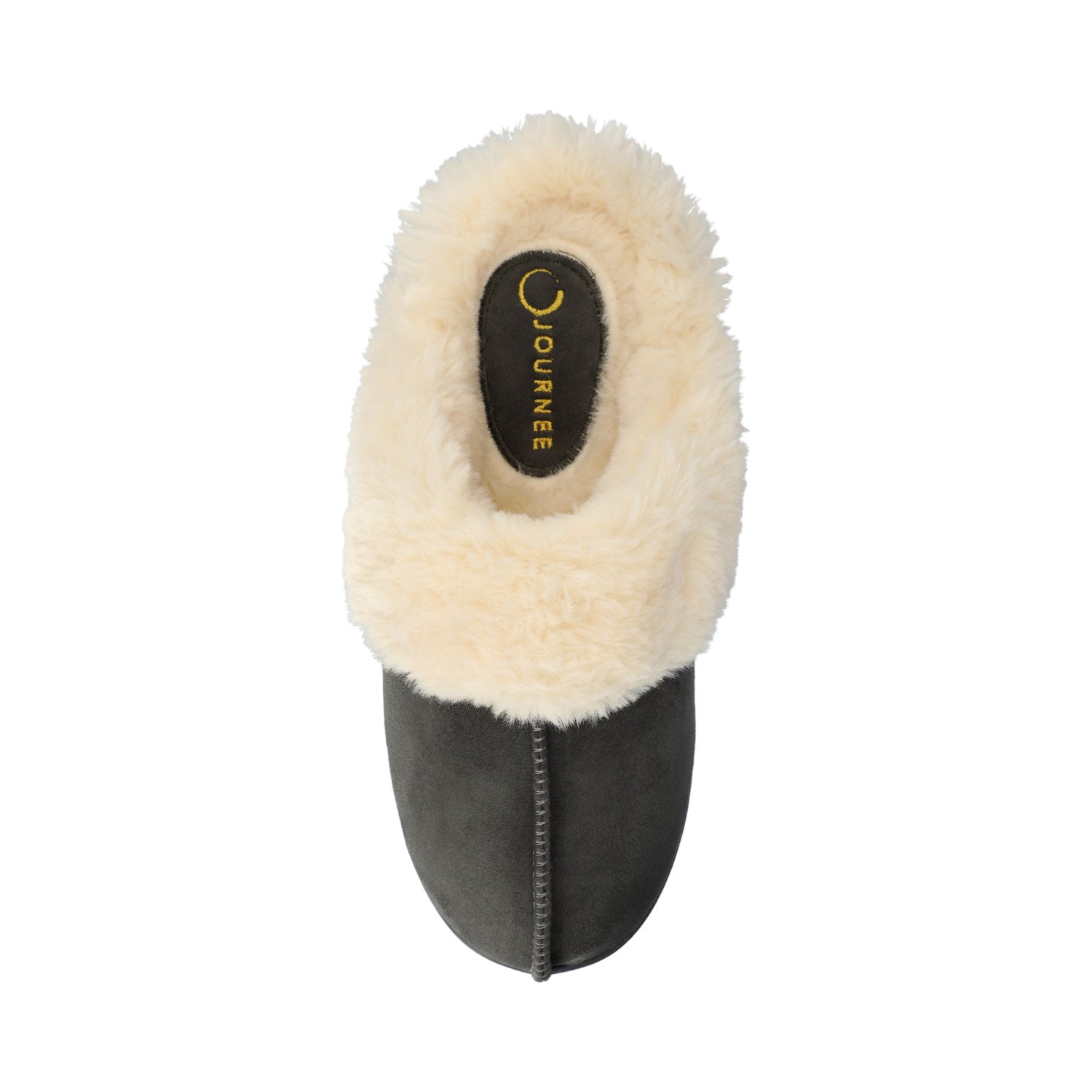 KALLI SLIPPERS IN FAUX SUEDE - Dark Grey Faux Suede