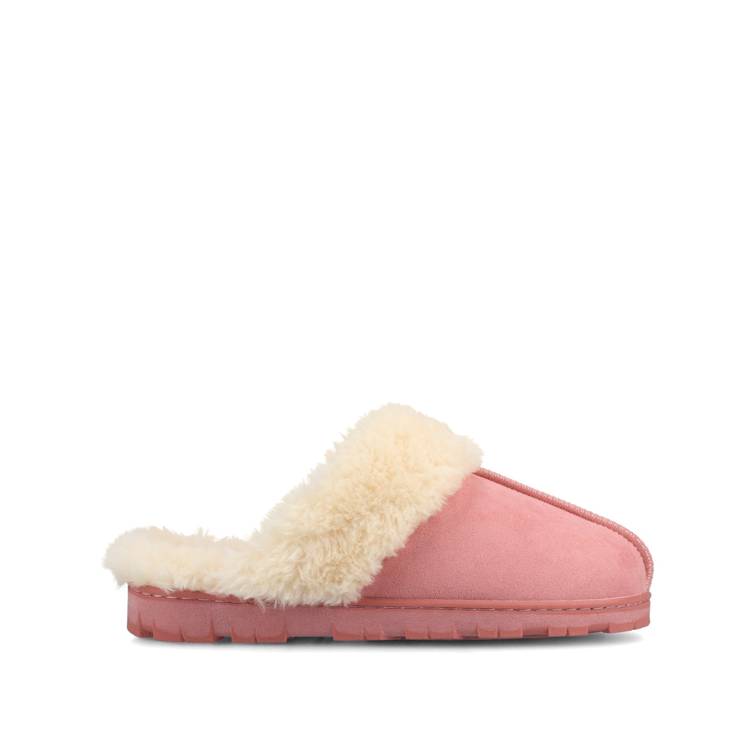 KALLI SLIPPERS IN FAUX SUEDE - Hot Pink Faux Suede
