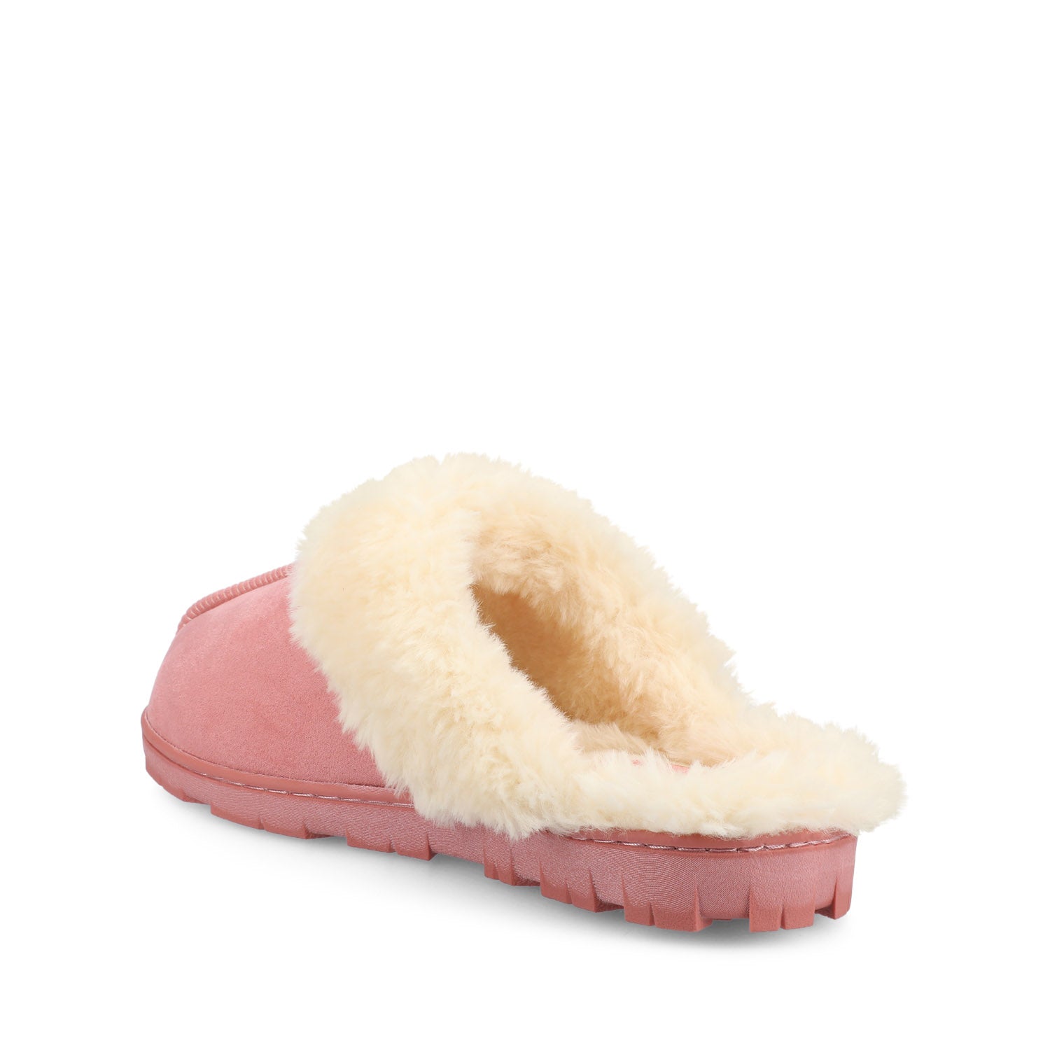 KALLI SLIPPERS IN FAUX SUEDE - Hot Pink Faux Suede