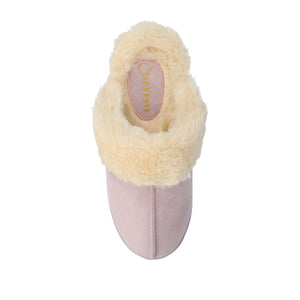 KALLI SLIPPERS IN FAUX SUEDE - Lilac Faux Suede