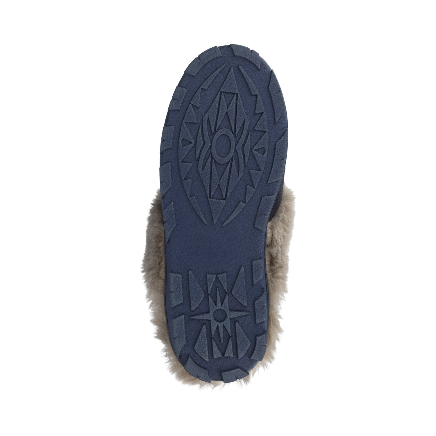 KALLI SLIPPERS IN FAUX SUEDE - Navy Faux Suede