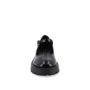 KAMIE LUG SOLE MARY JANE FLATS IN WIDE