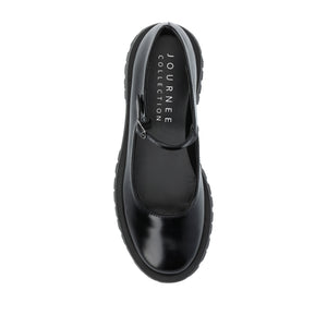 KAMIE LUG SOLE MARY JANE FLATS IN WIDE
