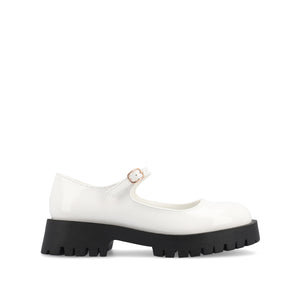 KAMIE LUG SOLE MARY JANE FLATS
