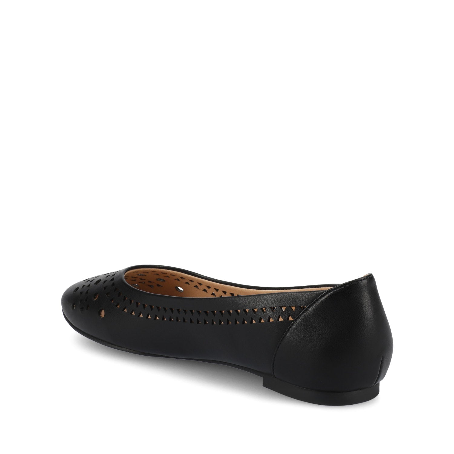 KAMRAH BALLET FLATS IN VEGAN LEATHER - Black PU