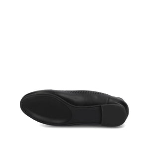 KAMRAH BALLET FLATS IN VEGAN LEATHER - Black PU