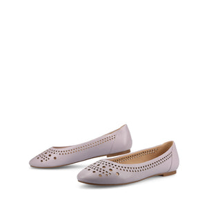 KAMRAH BALLET FLATS IN VEGAN LEATHER - Lilac PU