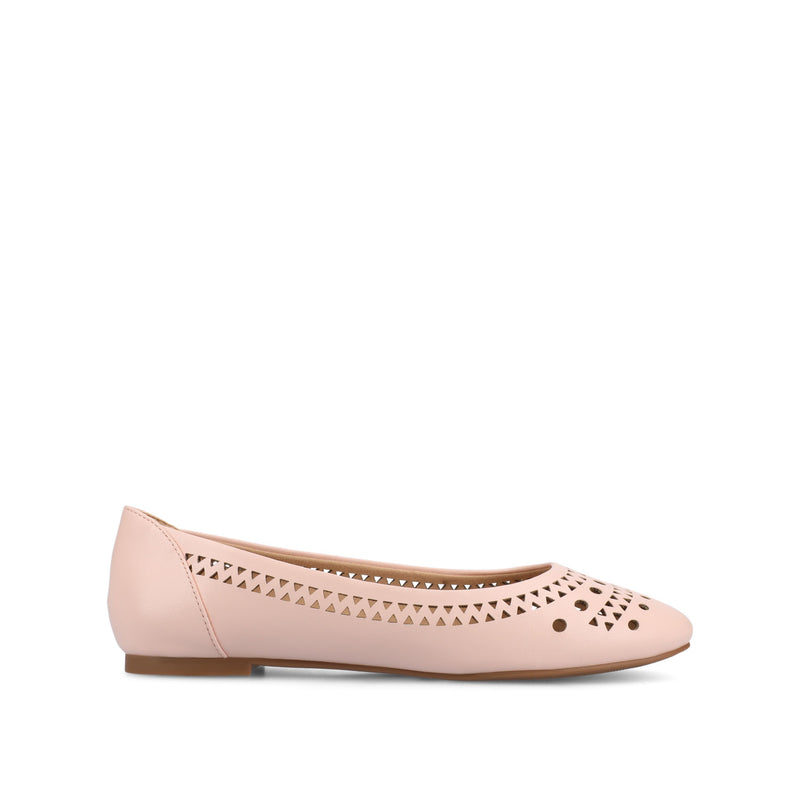 KAMRAH BALLET FLATS IN FAUX LEATHER