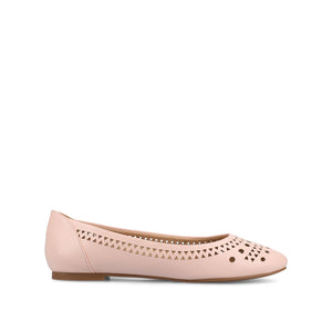 KAMRAH BALLET FLATS IN VEGAN LEATHER - Pink PU