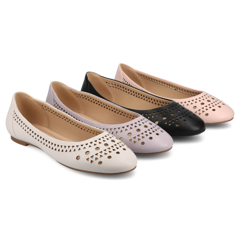 KAMRAH BALLET FLATS IN FAUX LEATHER