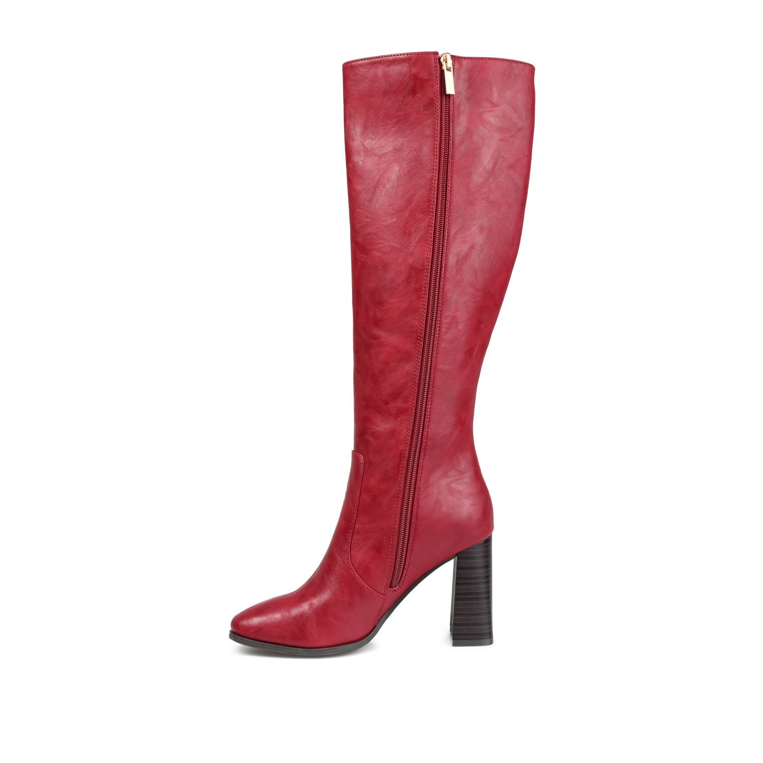 KARIMA TALL BOOT IN X-WIDE CALF - Red PU