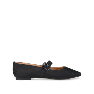 KARISSA MARY JANE FLATS IN FAUX SUEDE