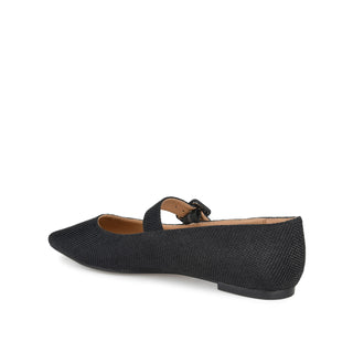 KARISSA MARY JANE FLATS IN FAUX SUEDE