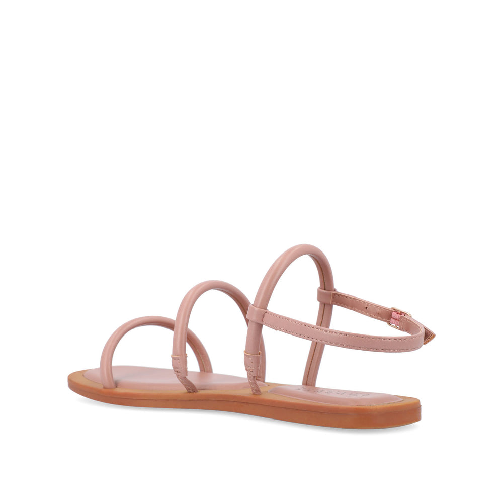 KARRIO MULTI STRAP SANDALS IN FAUX LEATHER