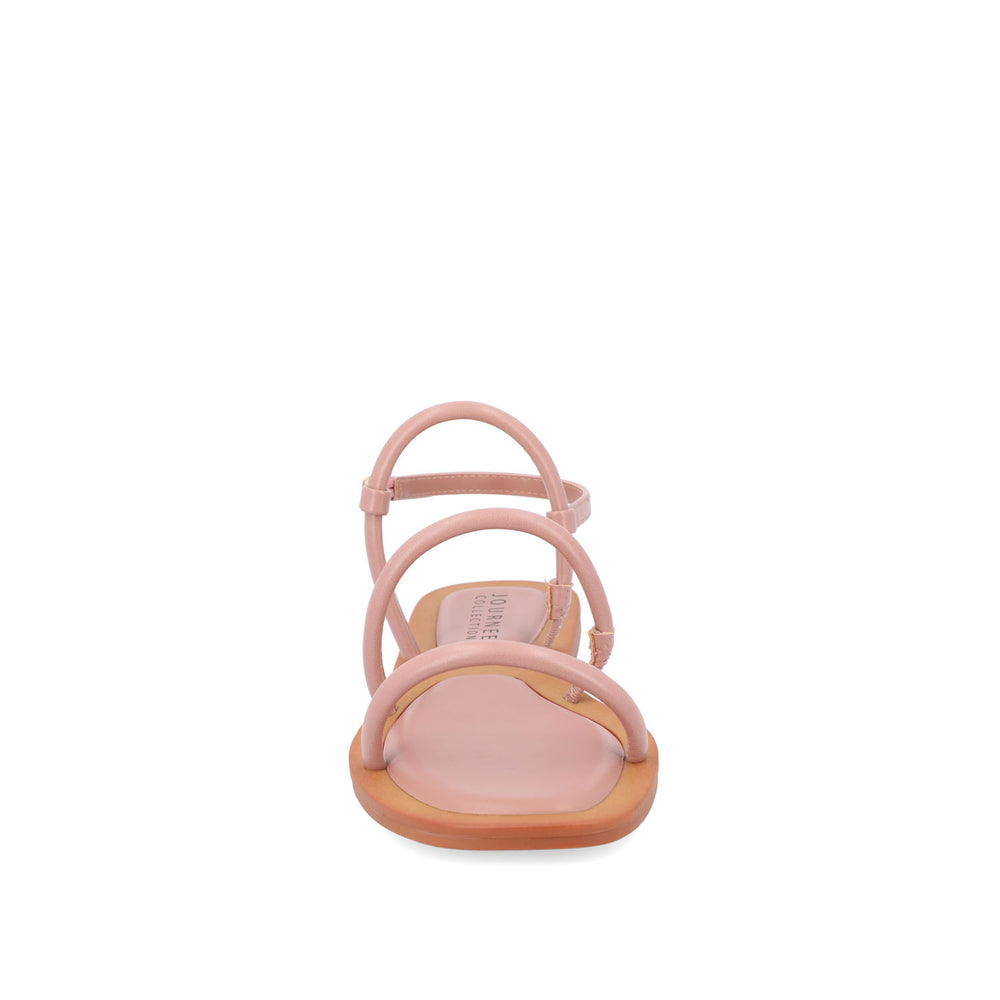 KARRIO MULTI STRAP SANDALS IN FAUX LEATHER