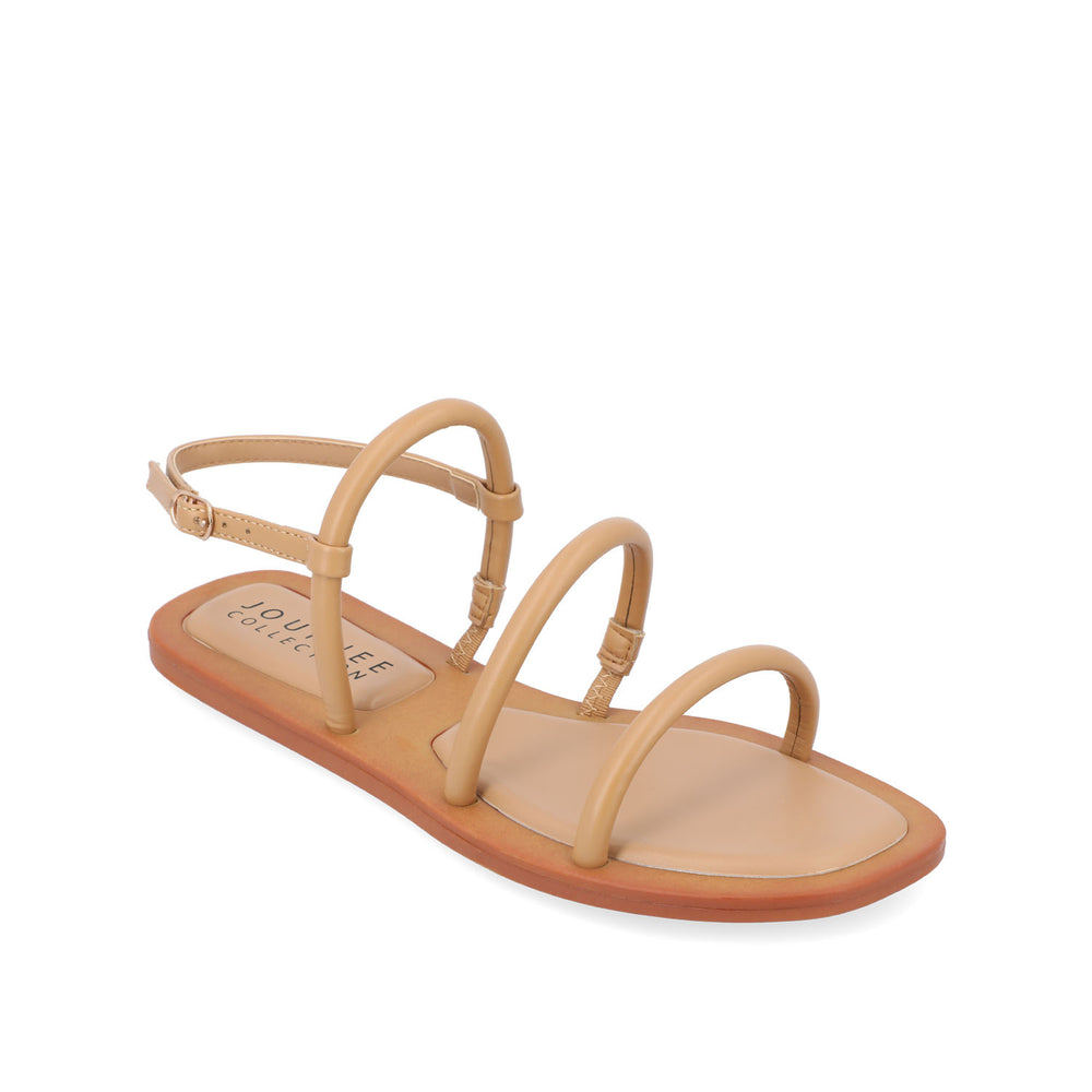 KARRIO MULTI STRAP SANDALS IN FAUX LEATHER