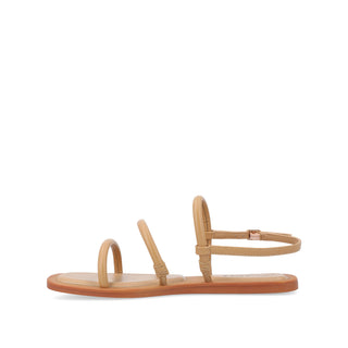 KARRIO MULTI STRAP SANDALS IN FAUX LEATHER