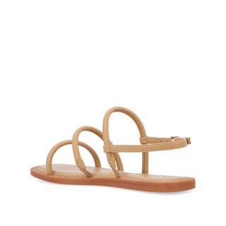 KARRIO MULTI STRAP SANDALS IN FAUX LEATHER