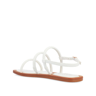 KARRIO MULTI STRAP SANDALS IN FAUX LEATHER