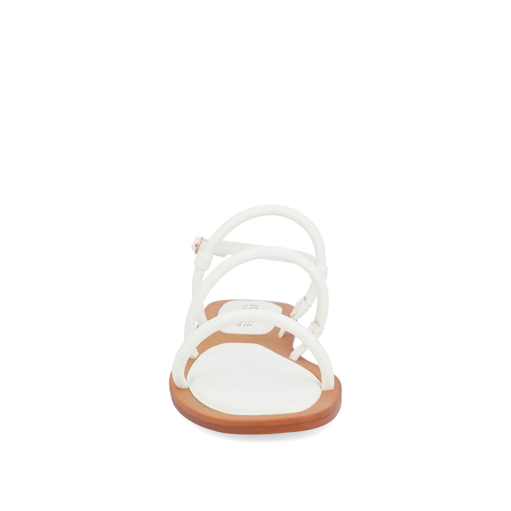 KARRIO MULTI STRAP SANDALS IN FAUX LEATHER