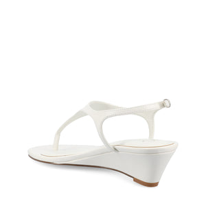KATHRYN WEDGE SANDALS - White