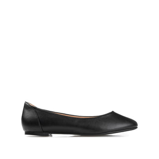 KAVN FAUX LEATHER FLATS IN WIDE