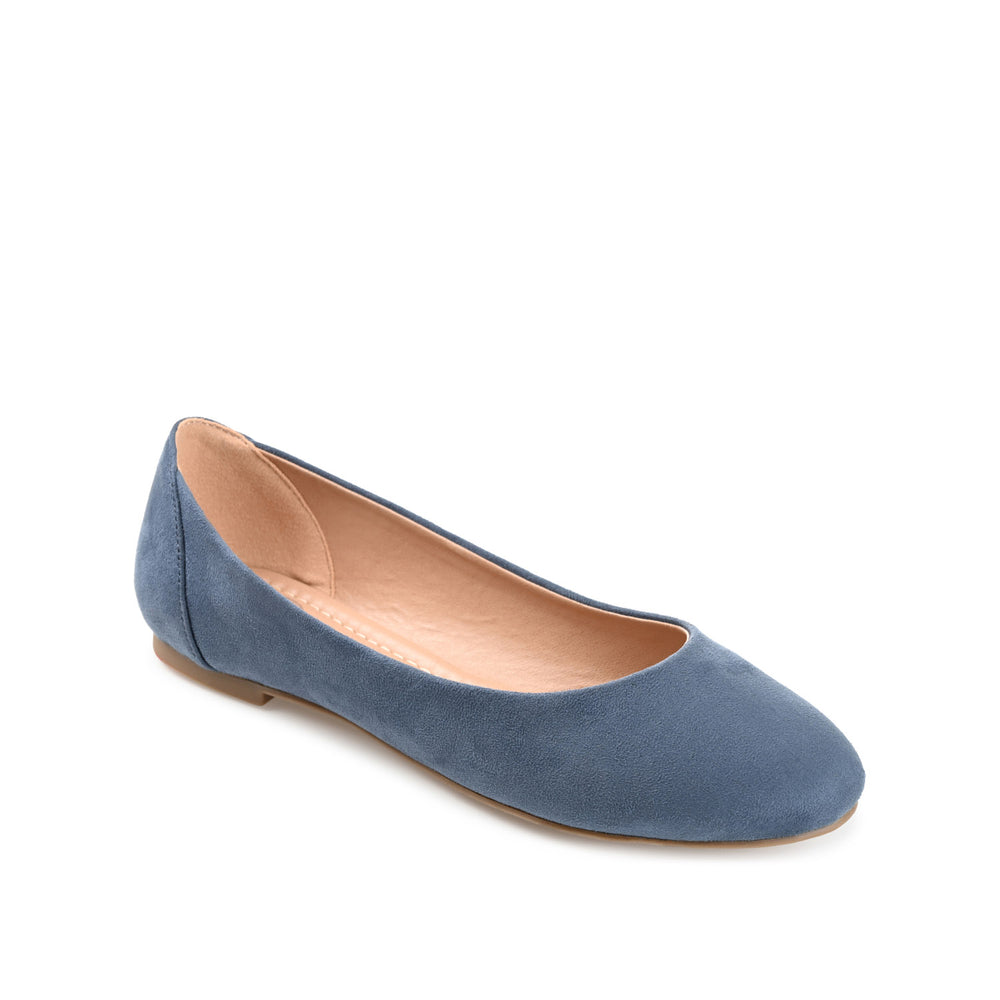 KAVN FAUX LEATHER FLATS IN WIDE